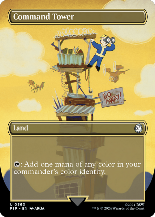 Command Tower (PIP-360) - uncommon (Borderless) - Foil