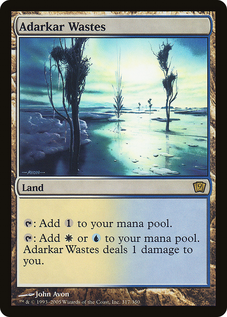 Adarkar Wastes (9ED-317★) - rare - Foil