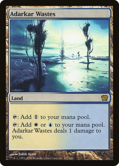 Adarkar Wastes (9ED-317★) - rare - Foil