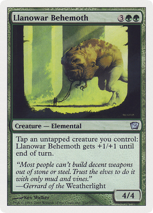 Llanowar Behemoth (9ED-252) - uncommon