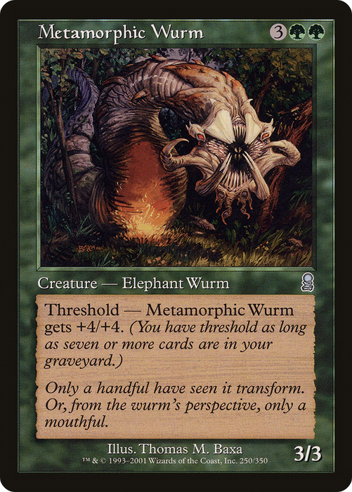 Metamorphic Wurm (ODY-250) - uncommon - Foil