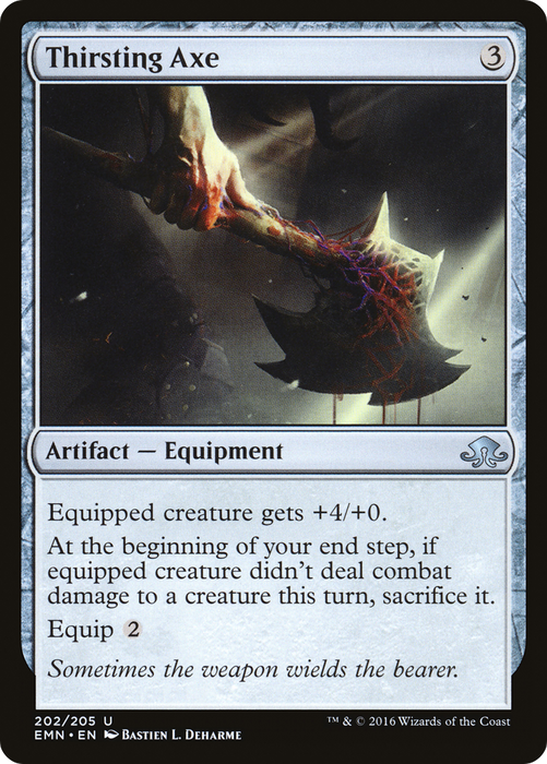 Thirsting Axe (EMN-202) - uncommon - Foil