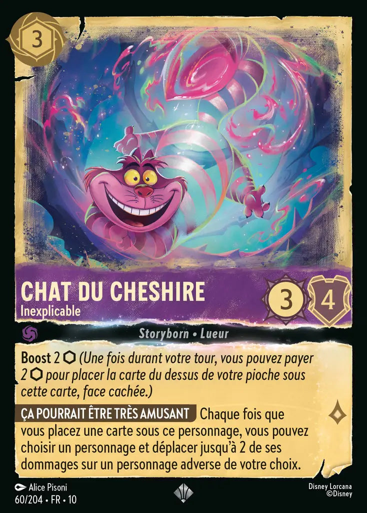 Chat du Cheshire - Inexplicable (60/204) - LDLP - Très Rare - Cold Foil