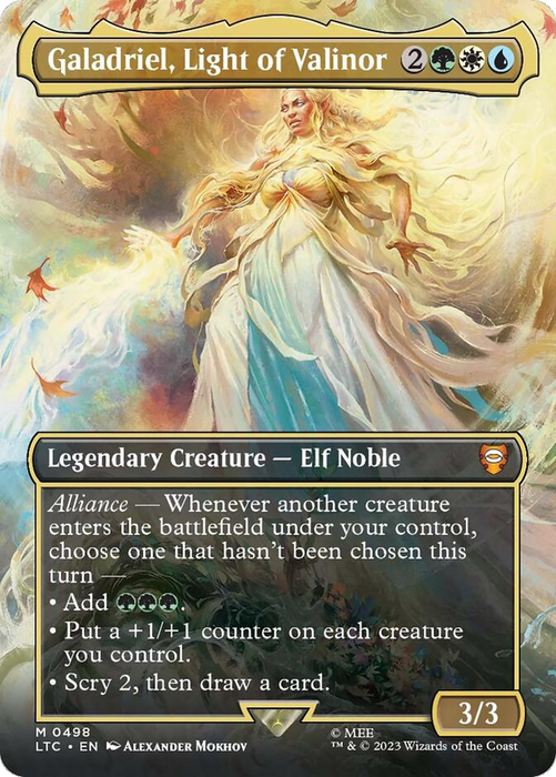 Galadriel, Light of Valinor (LTC-498) - mythic (Borderless)