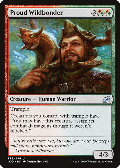 Proud Wildbonder (IKO-229) - uncommon - Foil