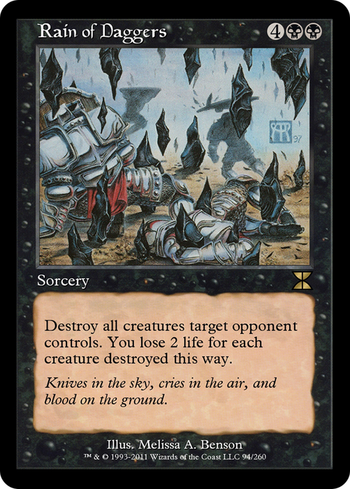Rain of Daggers (ME4-094) - rare - Foil