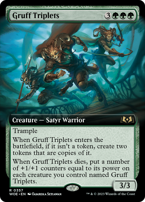 Gruff Triplets (WOE-357) - rare: (Extended Art)