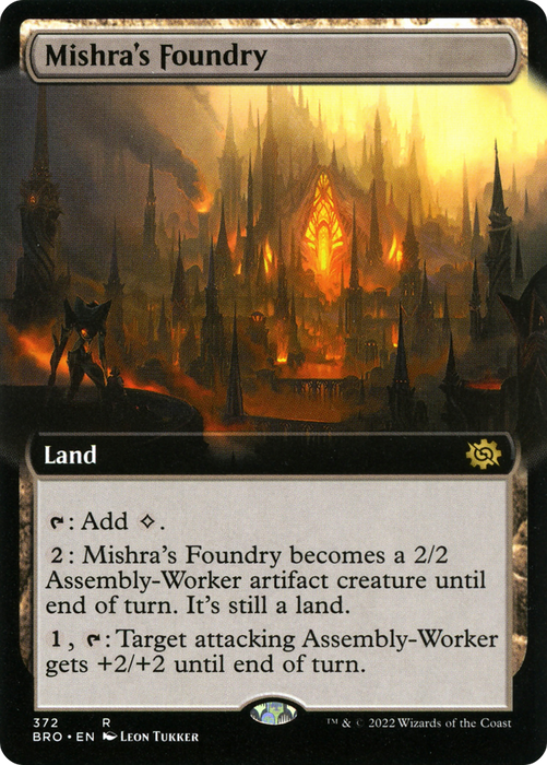 Mishra's Foundry (BRO-372) - rare: (Extended Art) - Foil