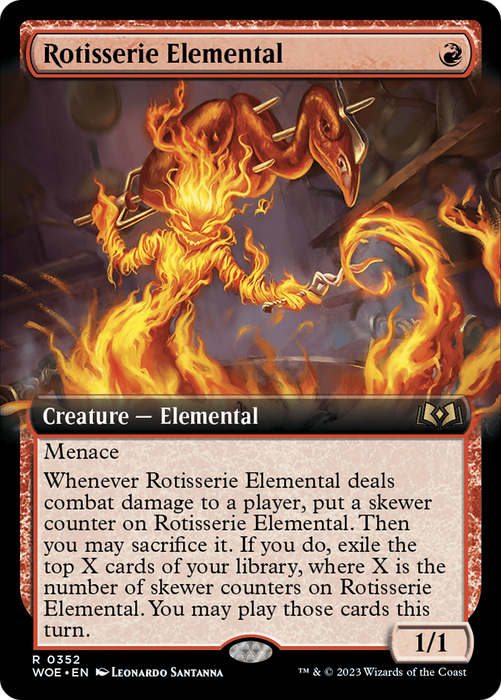 Rotisserie Elemental (WOE-352) - rare: (Extended Art)