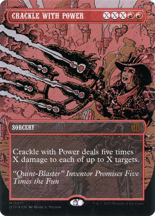 Crackle with Power (OTP-071) - mythic: (Extended Art) (Borderless) - Foil