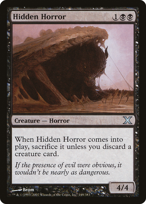 Hidden Horror (10E-149) - uncommon - Foil