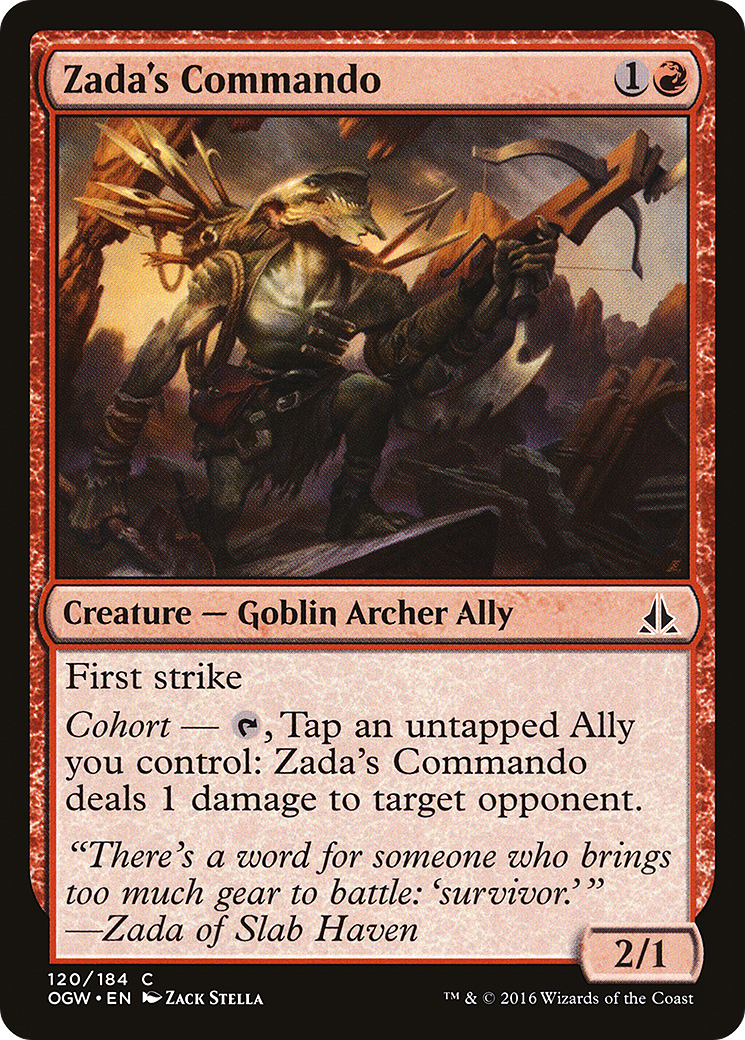 Zada's Commando (OGW-120) - common - Foil