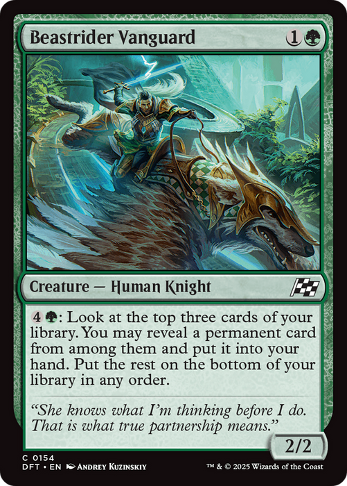 Beastrider Vanguard (DFT-154) - common - Foil