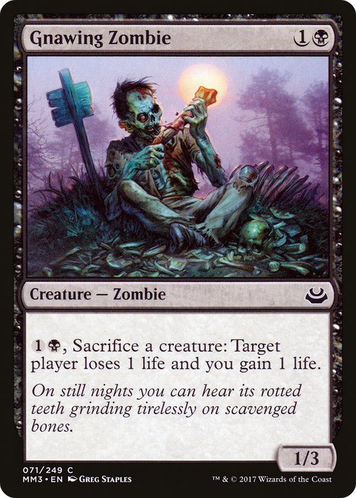 Gnawing Zombie (MM3-071) - common - Foil