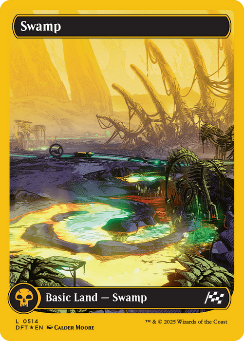 Swamp (DFT-514) - common: (Full Art) - Foil