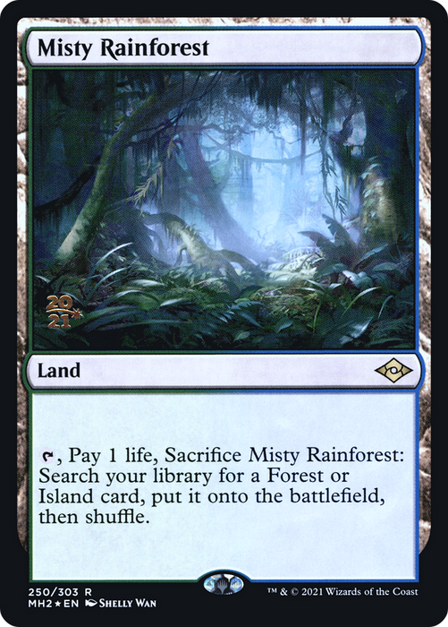 Misty Rainforest (PRE-250S) - rare - Foil