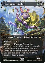 Finneas, Ace Archer (BLB-348) - rare: (Showcase) (Borderless) - Foil