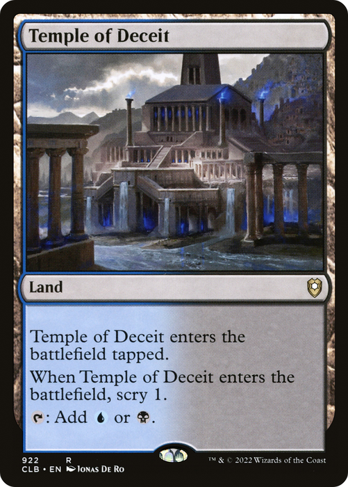 Temple of Deceit (CLB-922) - rare