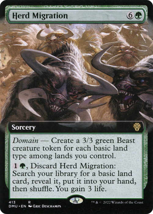 Herd Migration (DMU-413) - rare: (Extended Art)