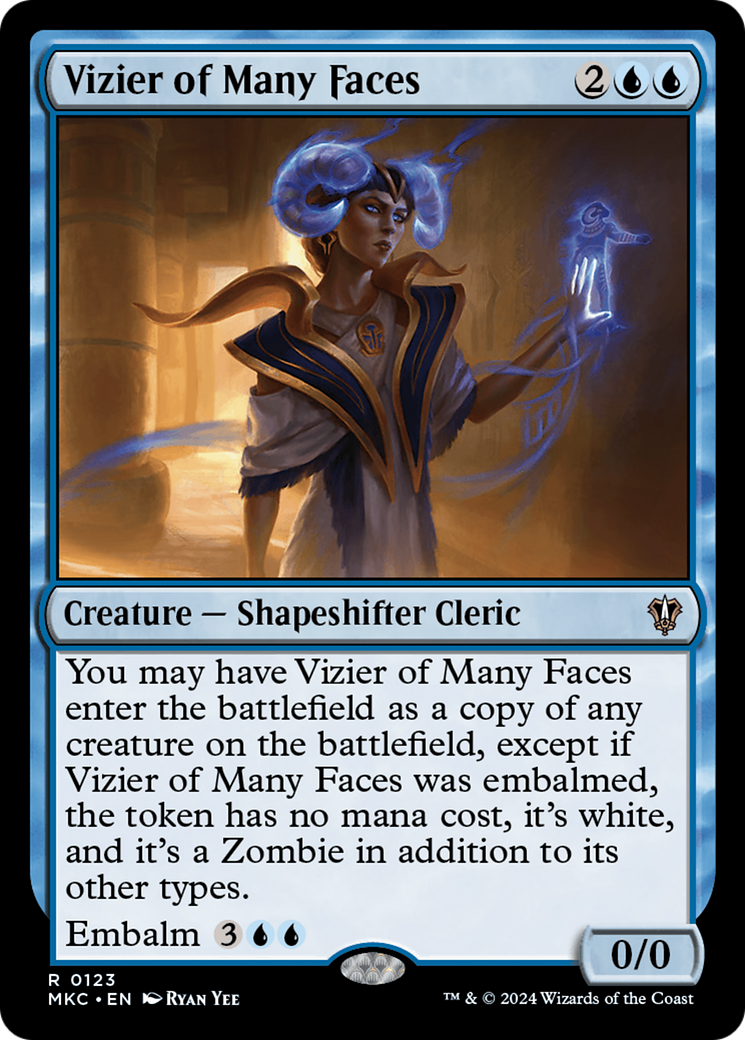 Vizier of Many Faces (MKC-123) - rare
