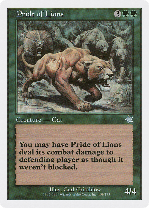 Pride of Lions (S99-139) - uncommon