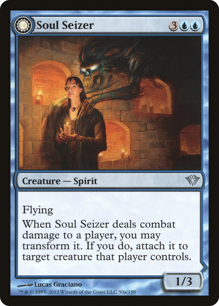 Soul Seizer // Ghastly Haunting (DKA-050) - uncommon: (Double Faced Transform) - Foil