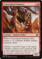 Conscripted Infantry (BRO-129) - common - Foil
