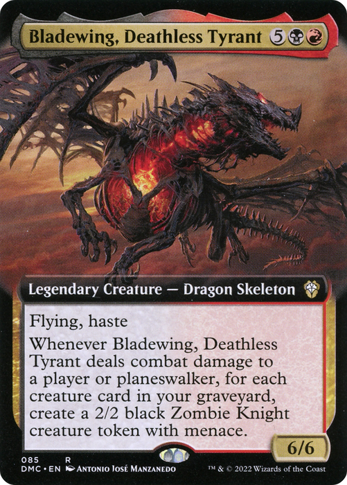 Bladewing, Deathless Tyrant (DMC-085) - rare: (Extended Art)