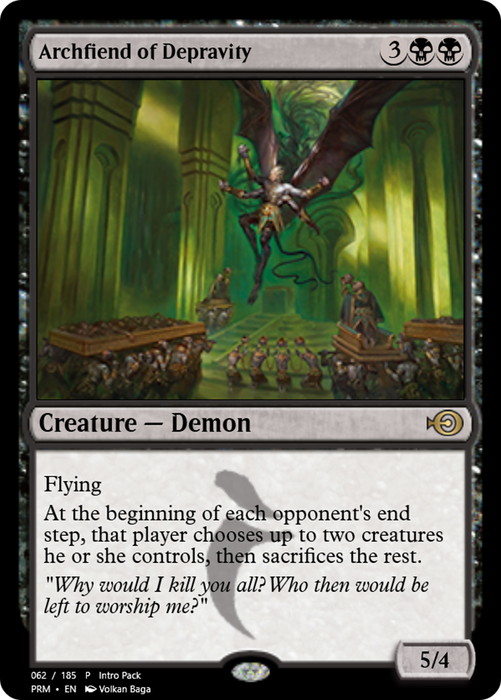 Archfiend of Depravity (PRM-55711) - rare - Foil