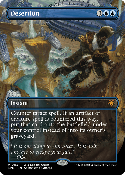 Desertion (SPG-031) - mythic (Borderless) - Foil
