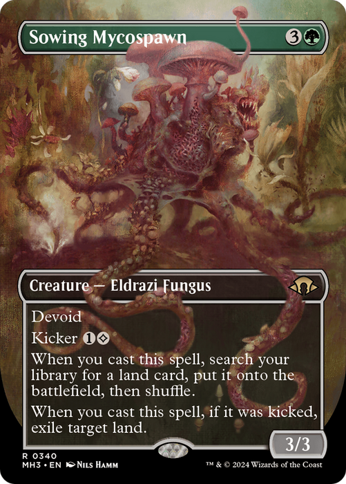 Sowing Mycospawn (MH3-340) - rare (Borderless) - Foil