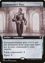 Commander's Plate (CMR-692) - mythic: (Extended Art) - Foil