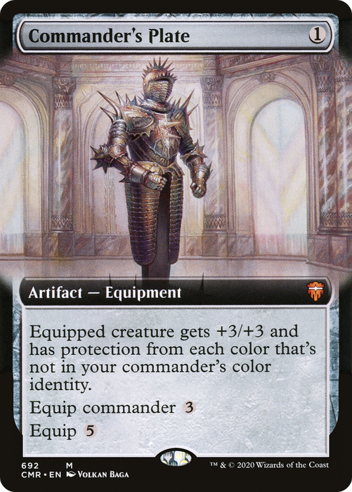 Commander's Plate (CMR-692) - mythic: (Extended Art)