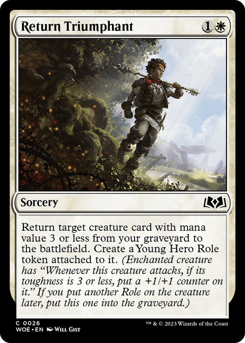 Return Triumphant (WOE-026) - common - Foil