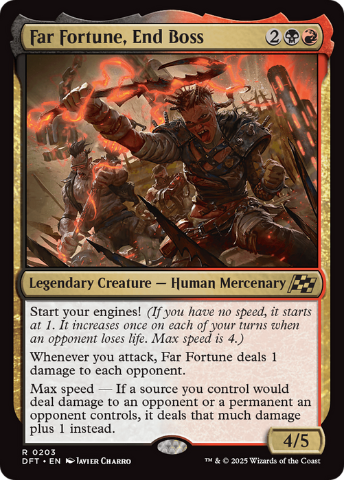 Far Fortune, End Boss (DFT-203) - rare - Foil