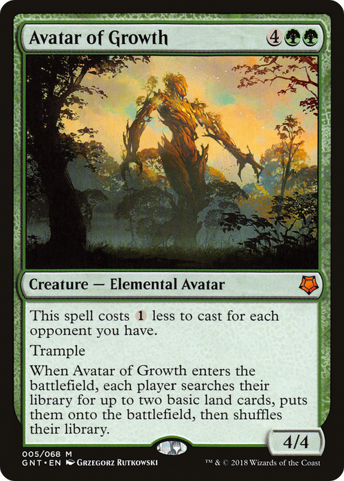 Avatar of Growth (GNT-005) - mythic