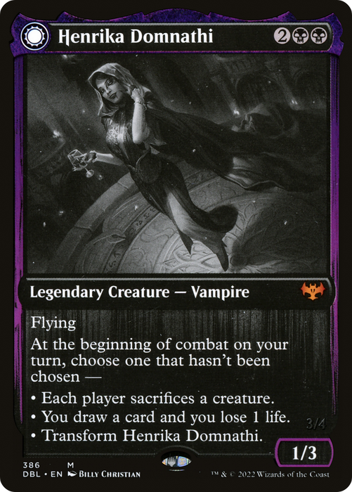 Henrika Domnathi // Henrika, Infernal Seer (DBL-386) - mythic: (Double Faced Transform)