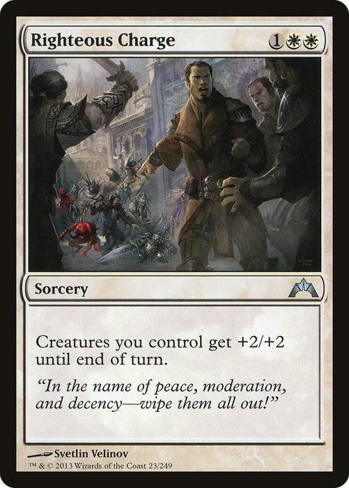 Righteous Charge (GTC-023) - uncommon - Foil