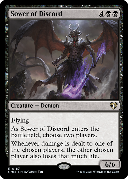 Sower of Discord (CMM-187) - rare - Foil