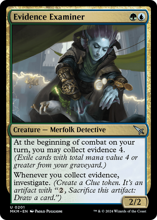 Evidence Examiner (MKM-201) - uncommon - Foil