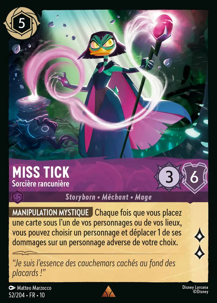 Miss Tick - Sorcière rancunière (52/204) - LDLP - Rare - Cold Foil