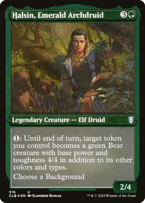 Halsin, Emerald Archdruid (CLB-516) - uncommon - Etched Foil