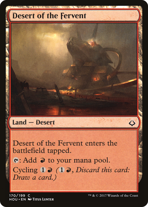 Desert of the Fervent (HOU-170) - common - Foil