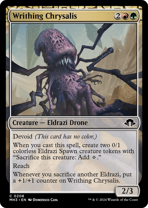 Writhing Chrysalis (MH3-208) - common: (devoid)