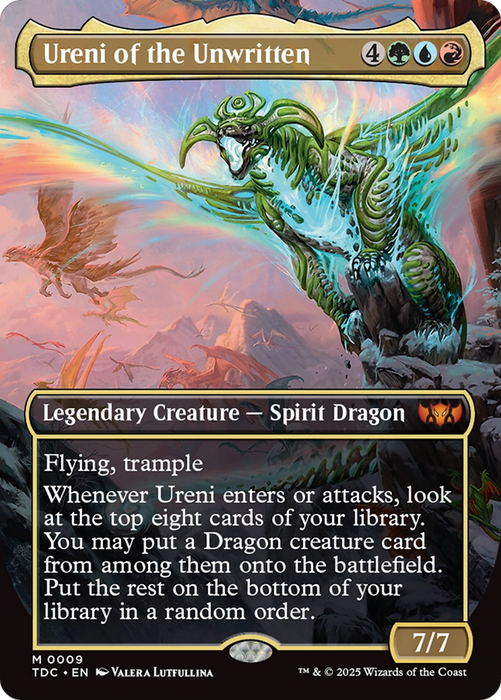 Ureni of the Unwritten (TDC-009) - mythic (Borderless) - Foil
