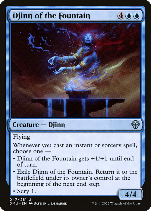 Djinn of the Fountain (DMU-047) - uncommon