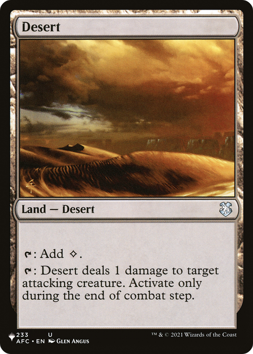 Desert (LIST-AFC-233) - uncommon