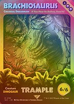 Colossal Dreadmaw (SLD-740★) - rare / Brachiosaurus (Borderless) - Foil