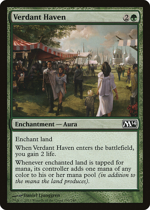 Verdant Haven (M14-199) - common - Foil