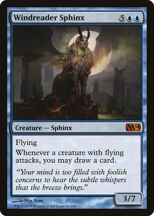 Windreader Sphinx (M14-081) - mythic